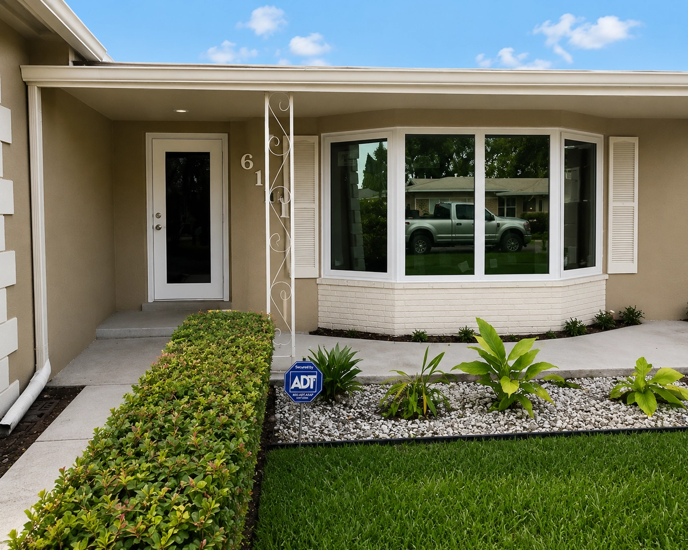 New impact-resistant front entry door installed at a home in Doral