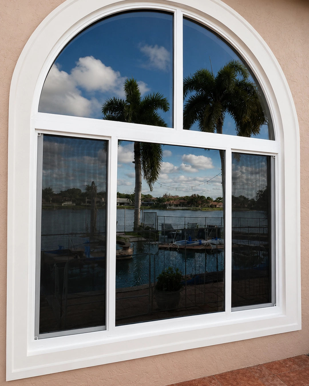 Impact windows installed at a coastal condominium in Miami Beach