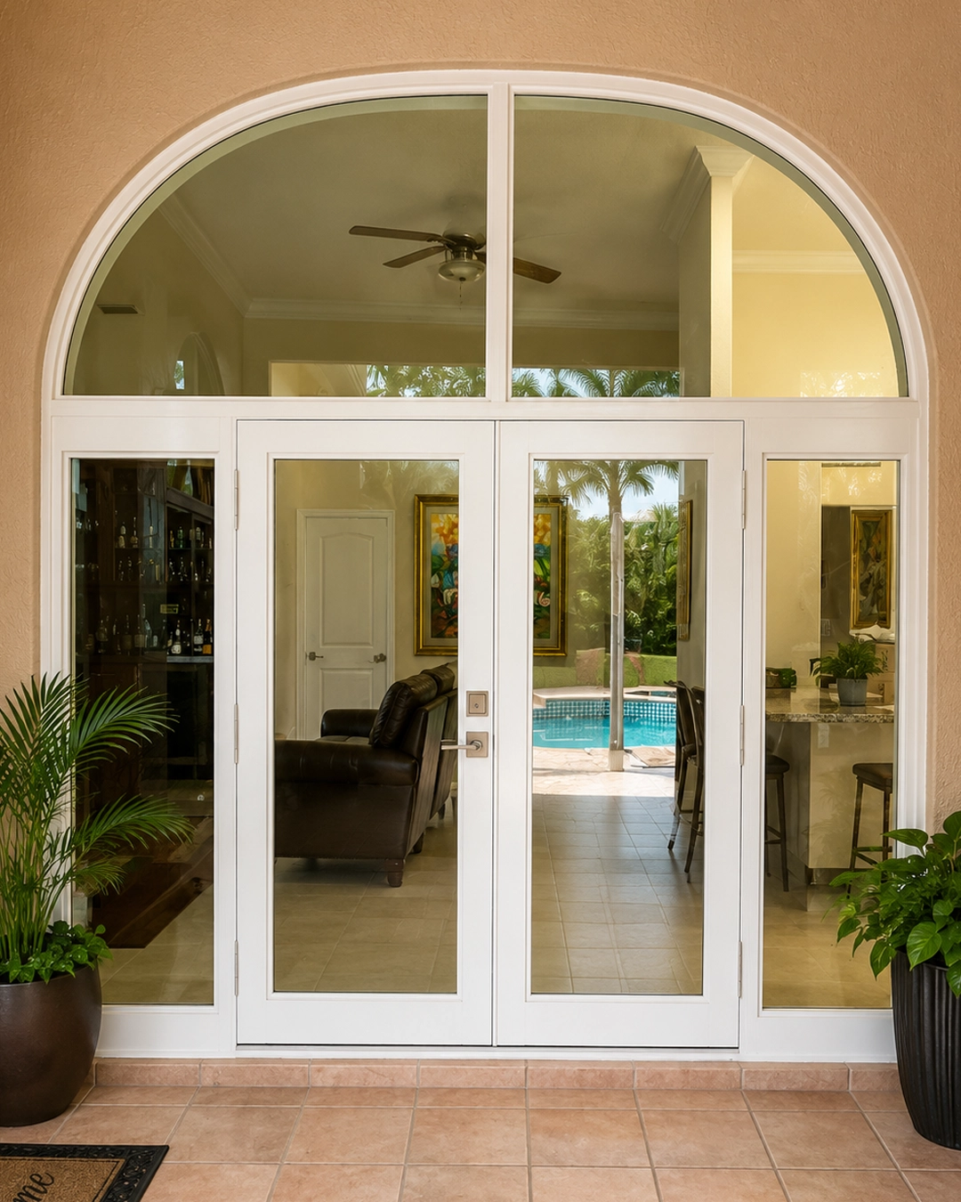 New impact windows installed throughout a townhouse in Miramar