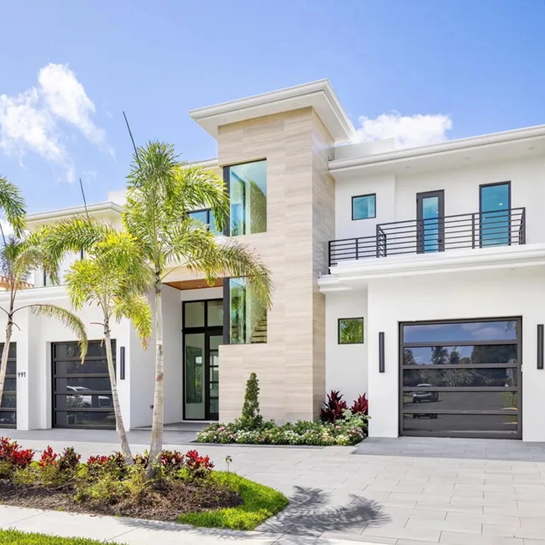 South Florida home being prepared for a residential impact window installation